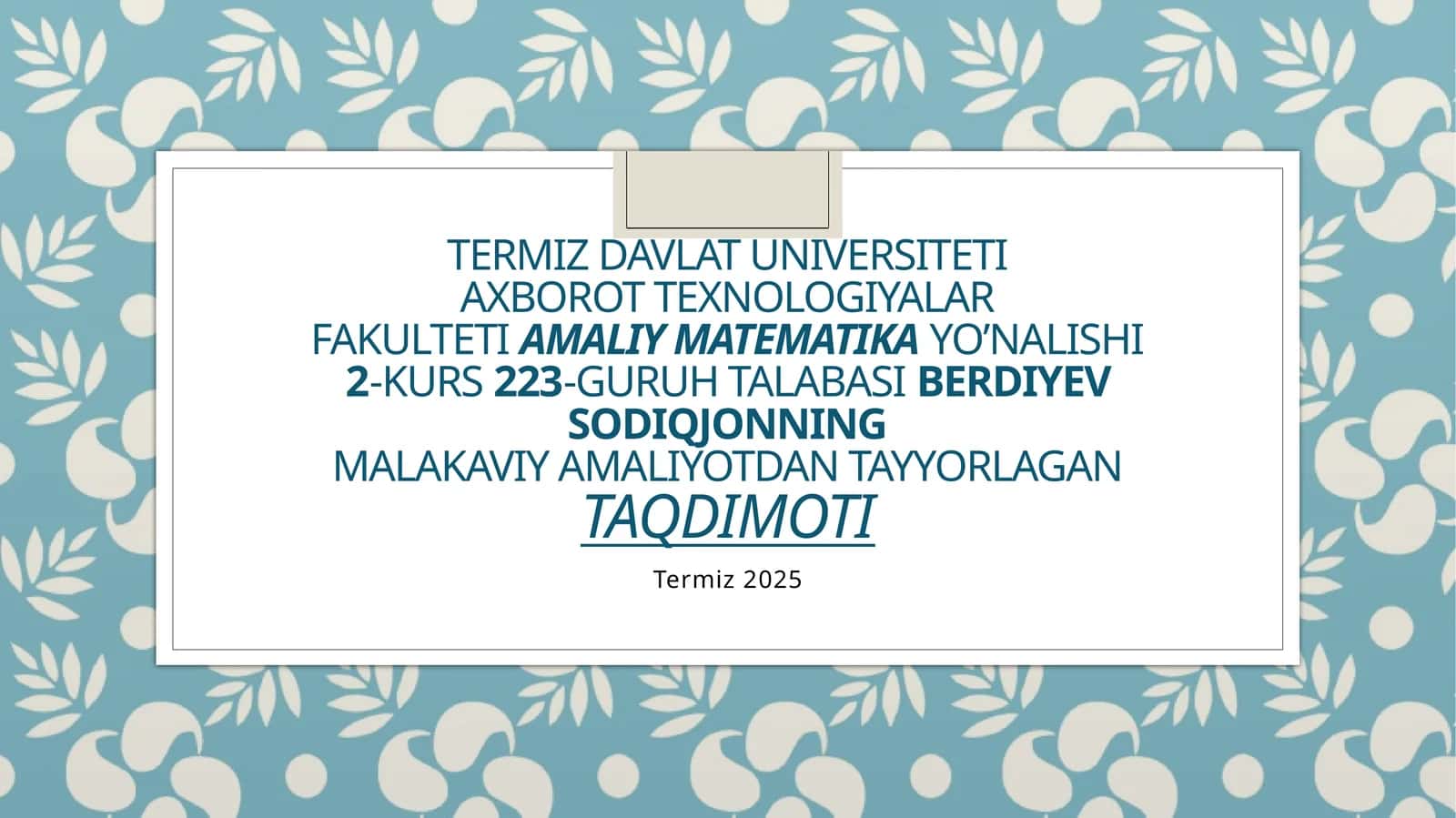 AKTni turli sohalarga joriy etish