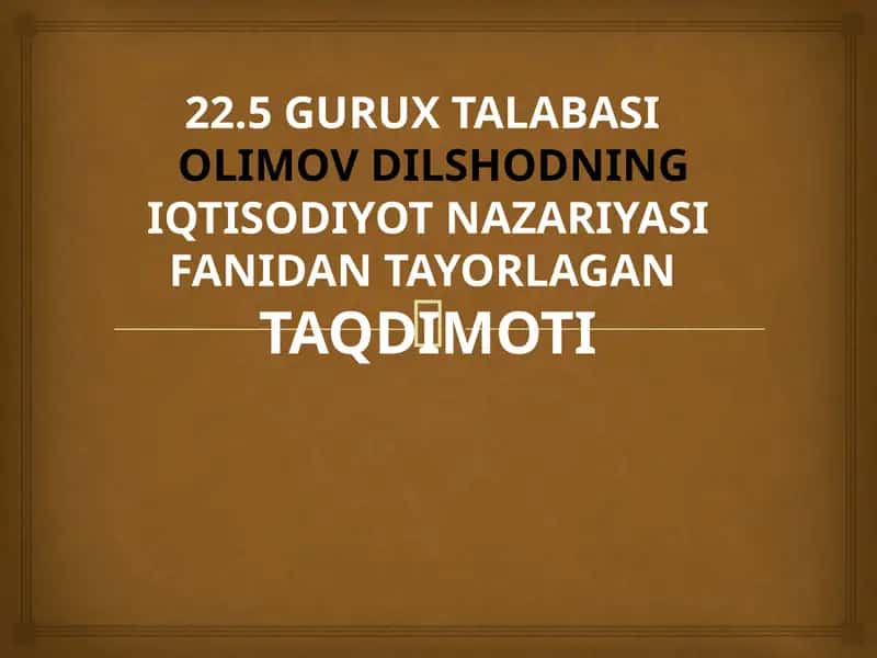 FIZIOKRATLAR