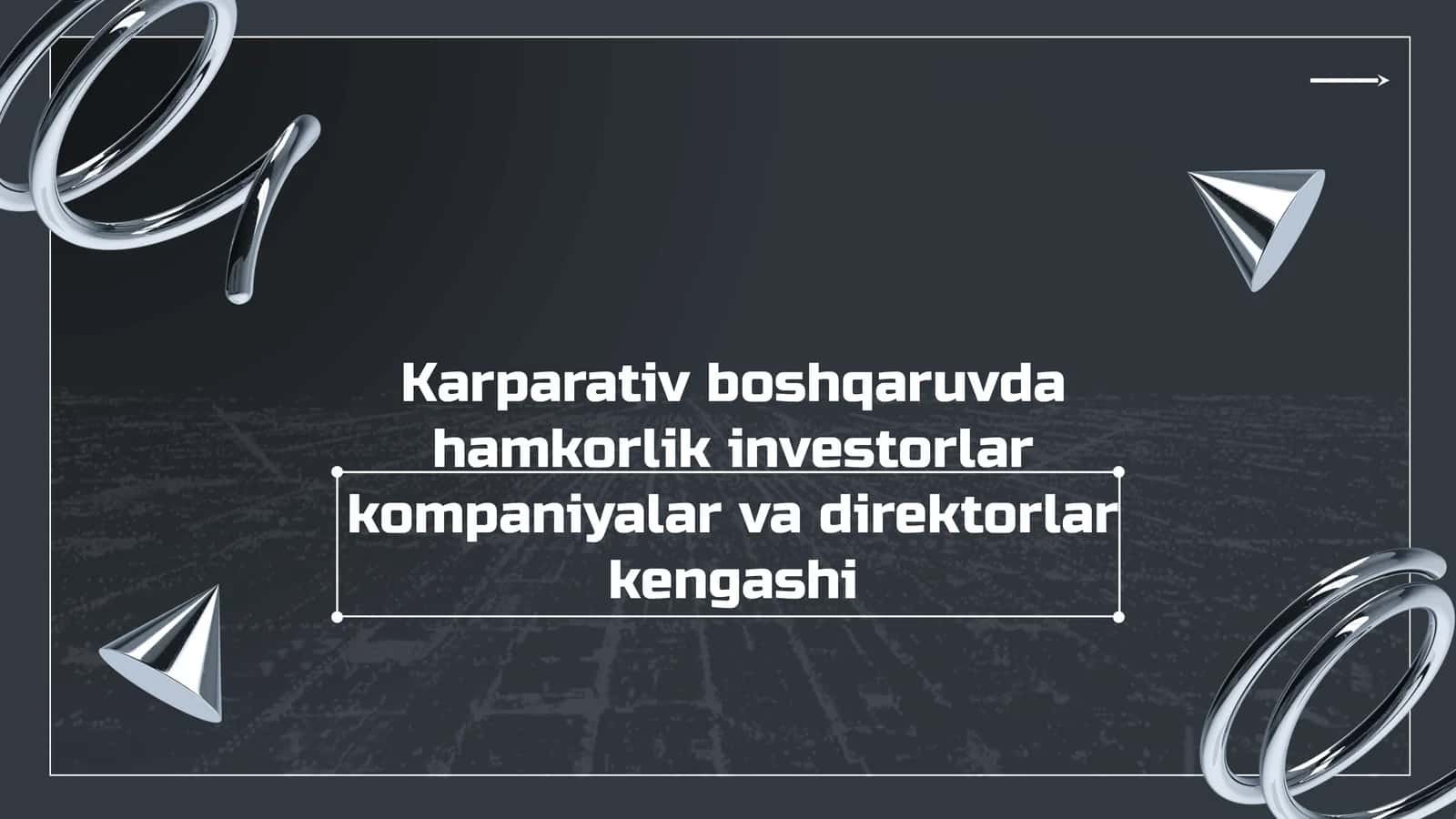 Hamkorlikning asosiy prinsiplari