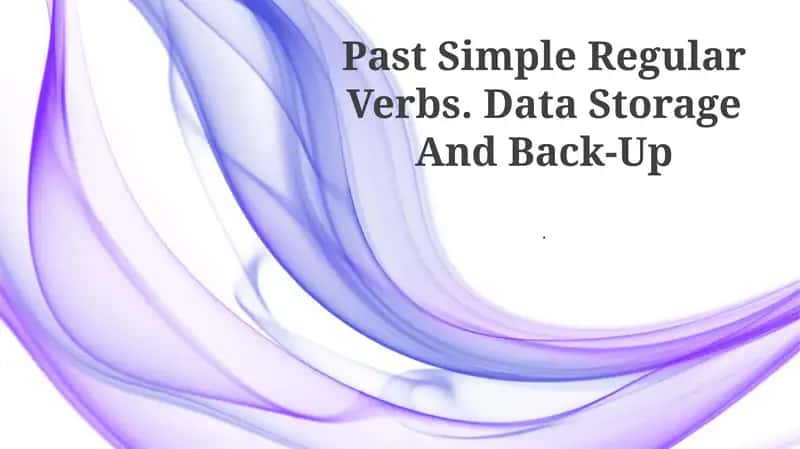 Past Simple Regular Verbs