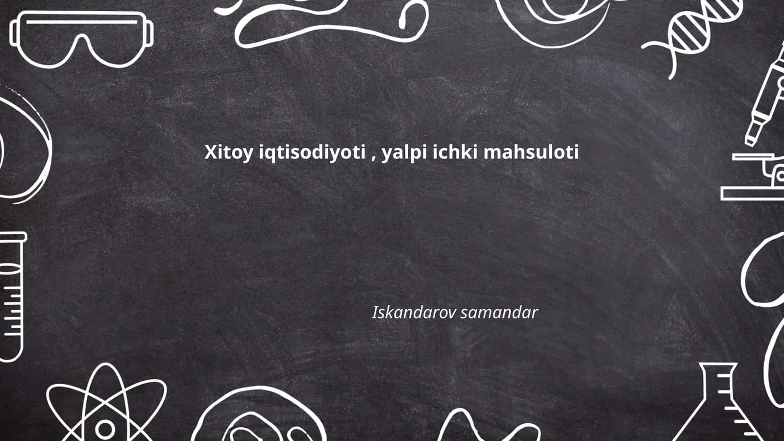 Xitoy iqtisodiyoti, yalpi ichki mahsuloti