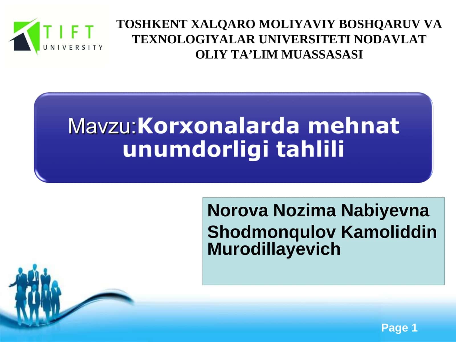 Mehnat unumdorligi va uning ish haqi to’lash bilan aloqadorli