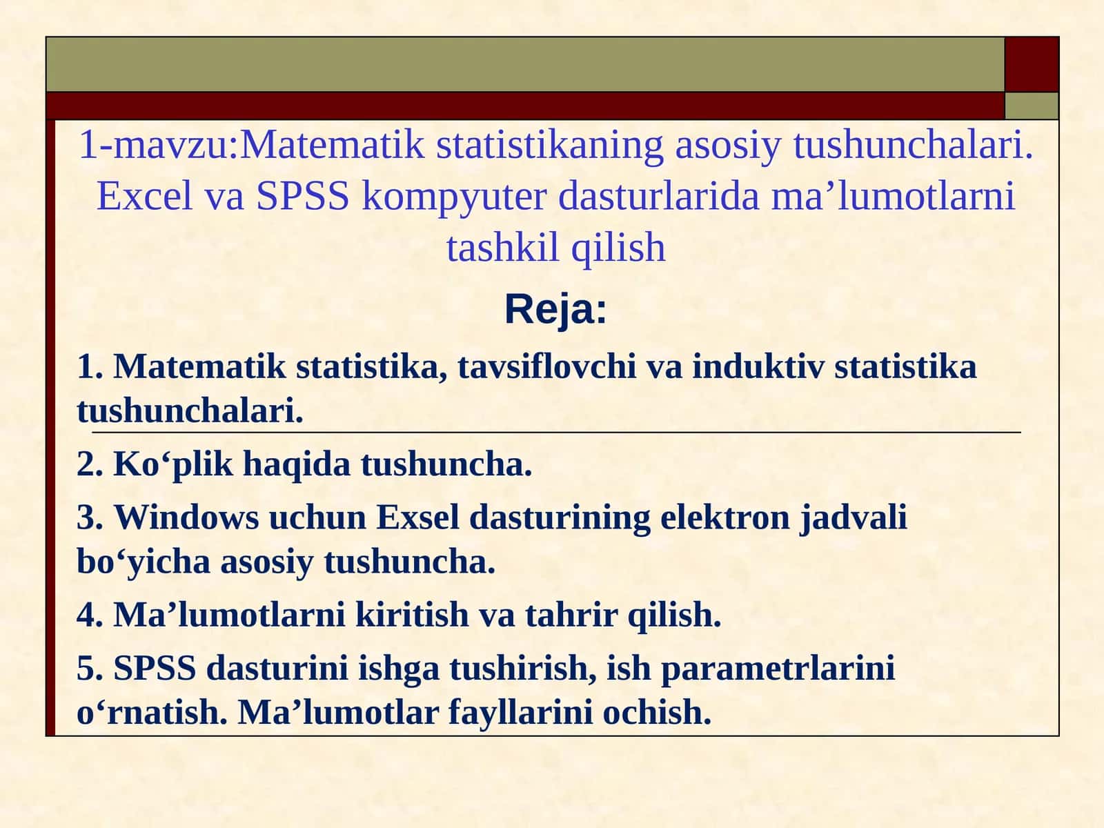 Matematik statistika