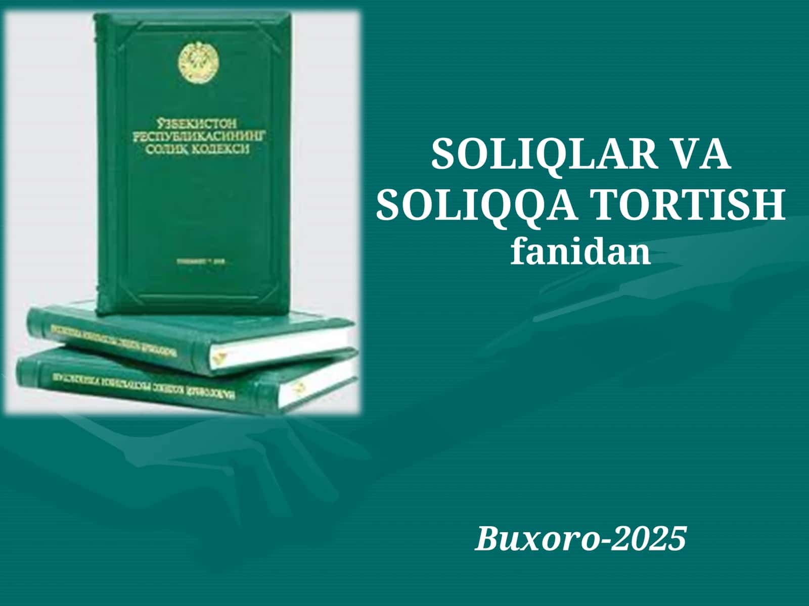 jismoniy shaxslardan olinadigan daromad solig'i