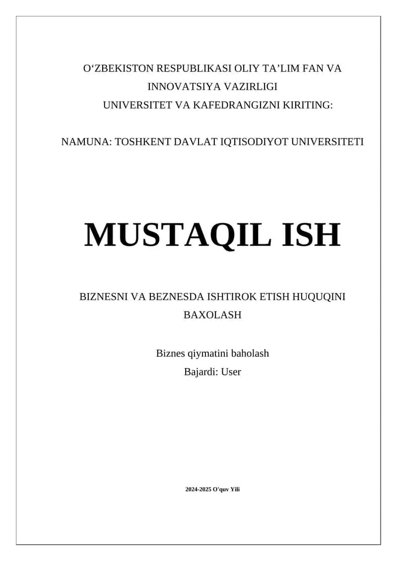 Biznesda ishtirok etish huquqlari: tarixiy tahlil
