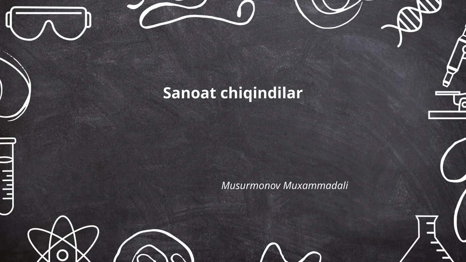 Sanoat chiqindilar