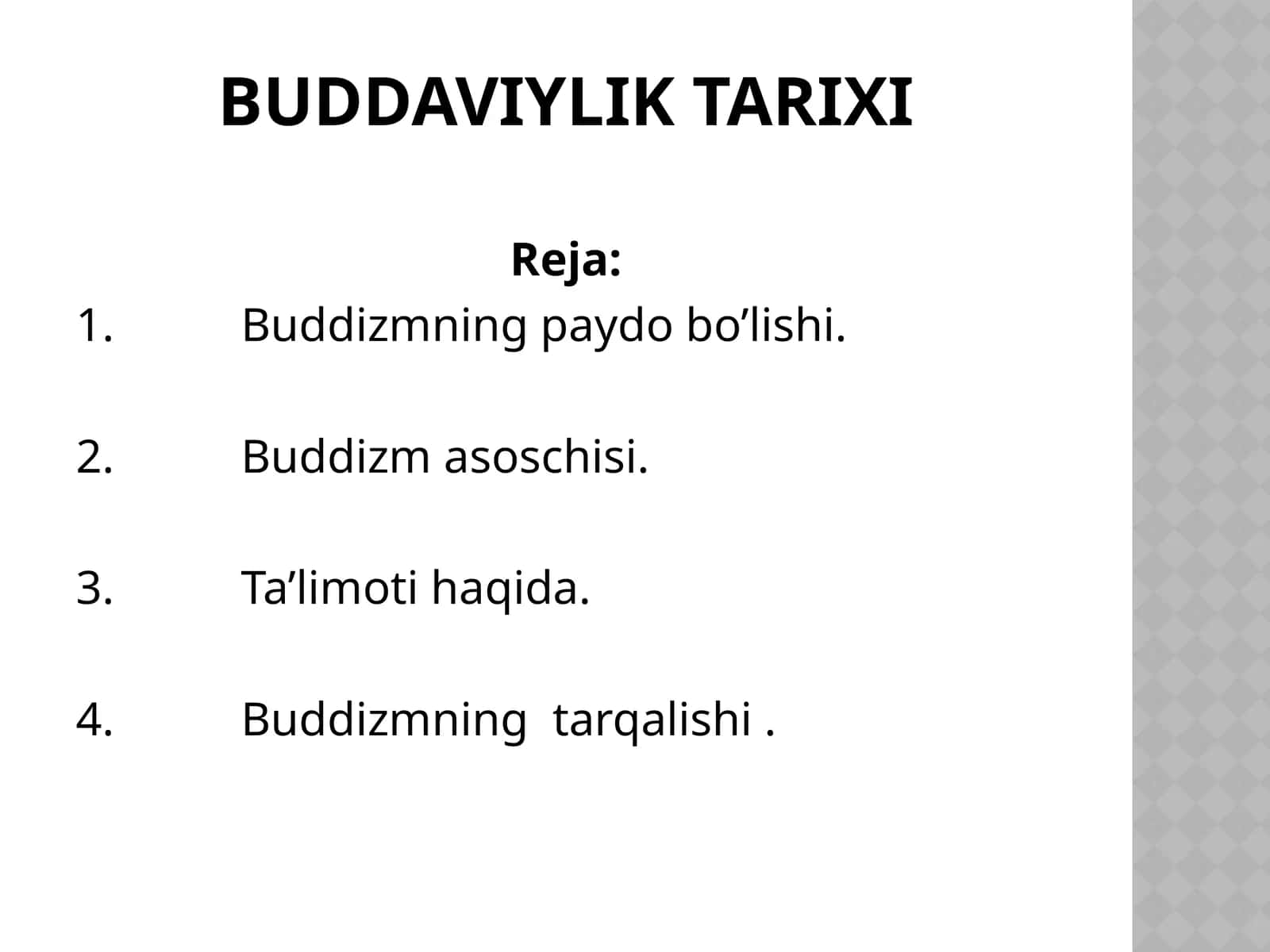 Buddaviylik tarixi