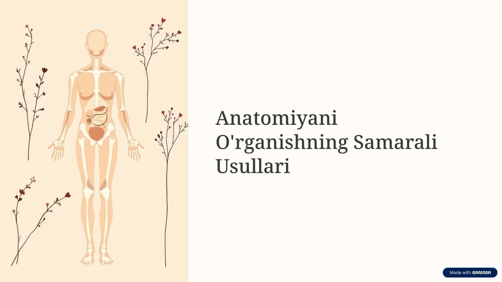 Anatomiyani O'rganishning Samarali Usullari