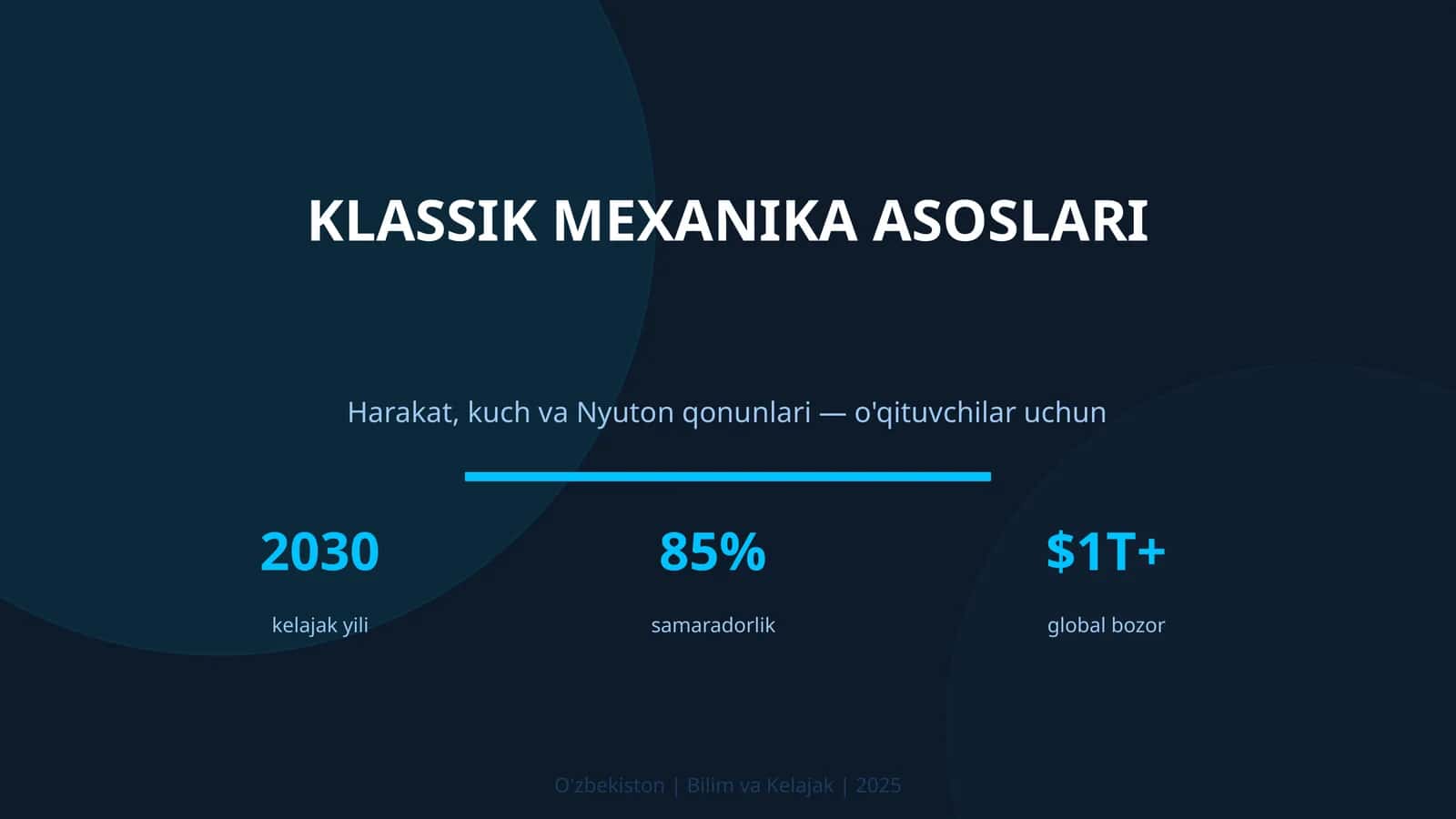 KLASSIK MEXANIKA ASOSLARI