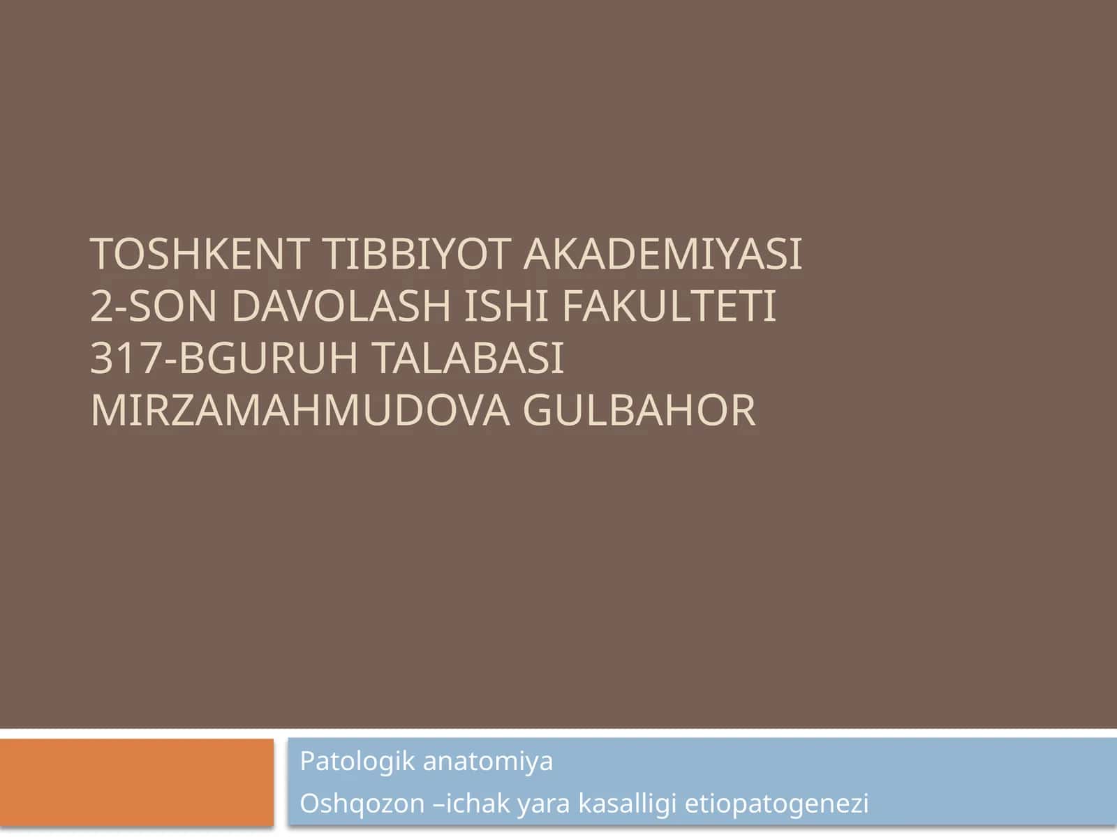 Oshqozon–ichakyarakasalligietiopatogenezi