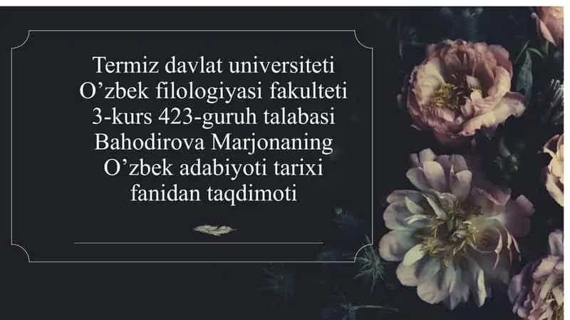 Jadid adabiyotishakllanishi