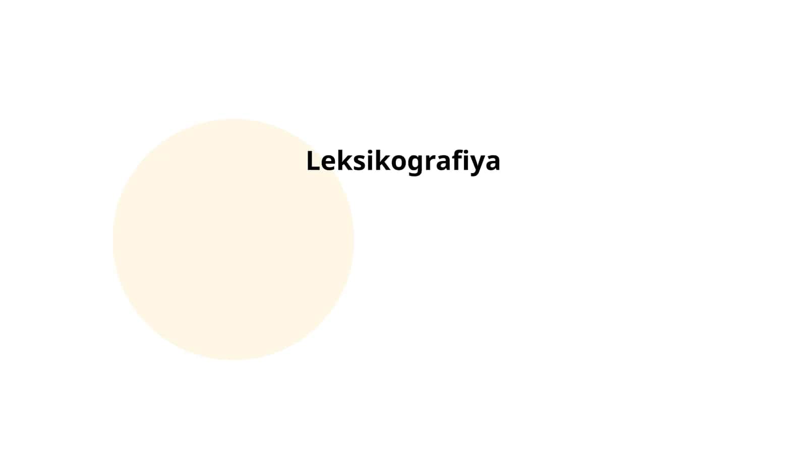 Leksikografiya