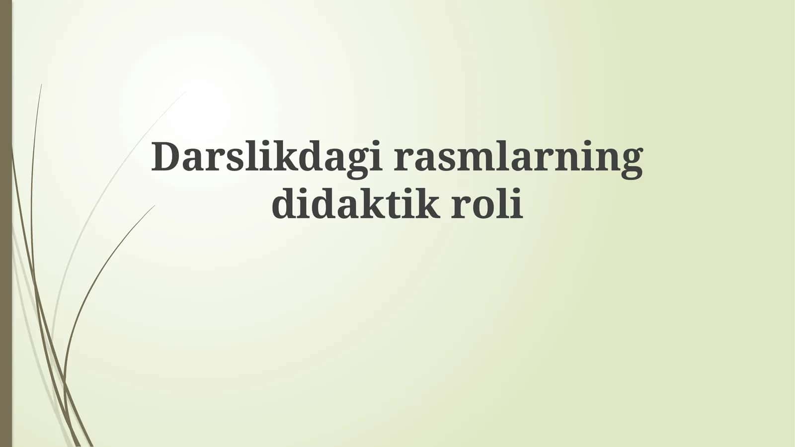 Darslikdagirasmlarningdidaktikroli