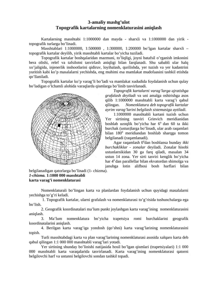 Topografik kartalar