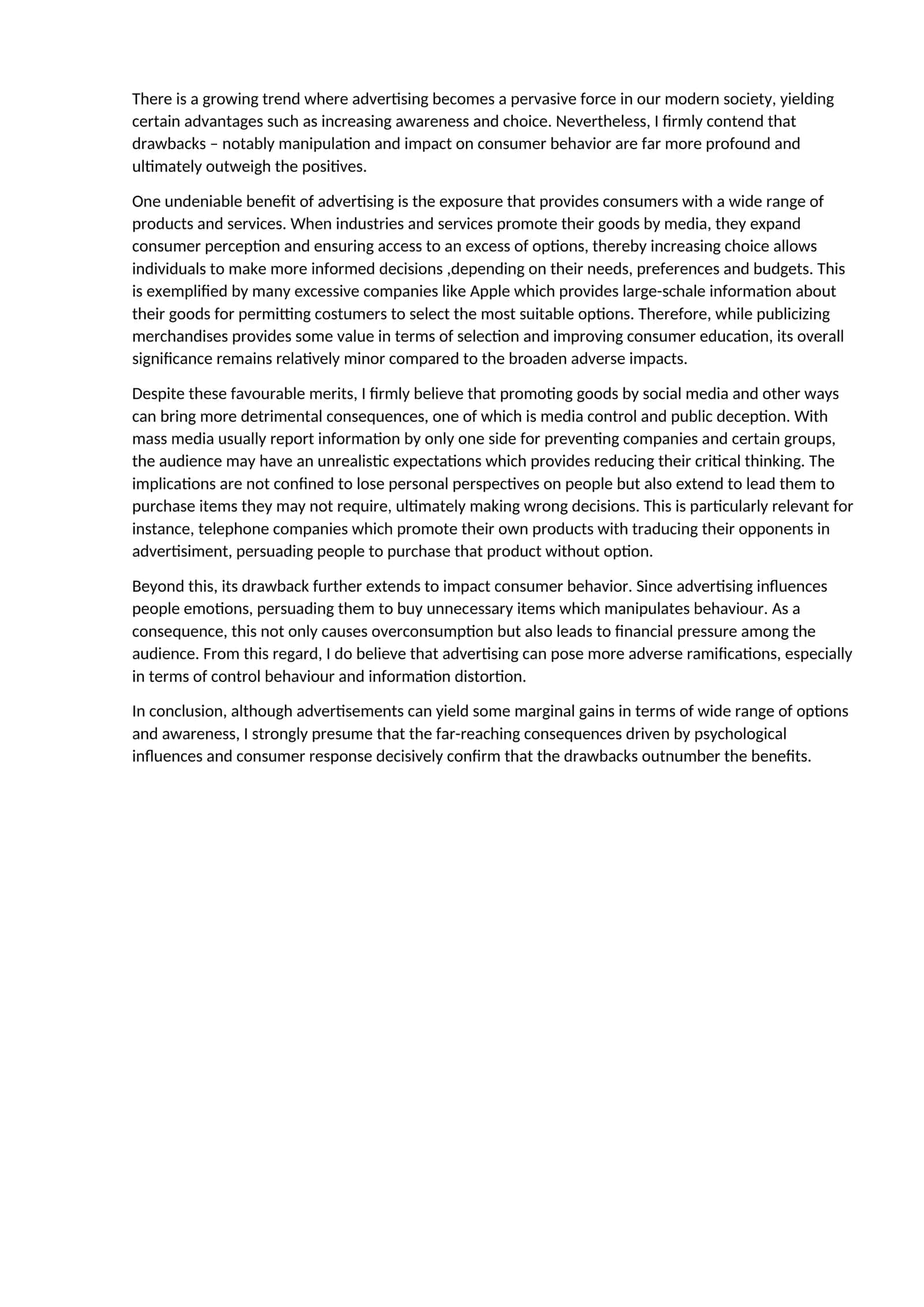 The Impact of Advertising on Consumer Behavior