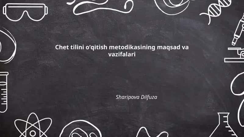 Chet tilini oʻqitish metodikasi
