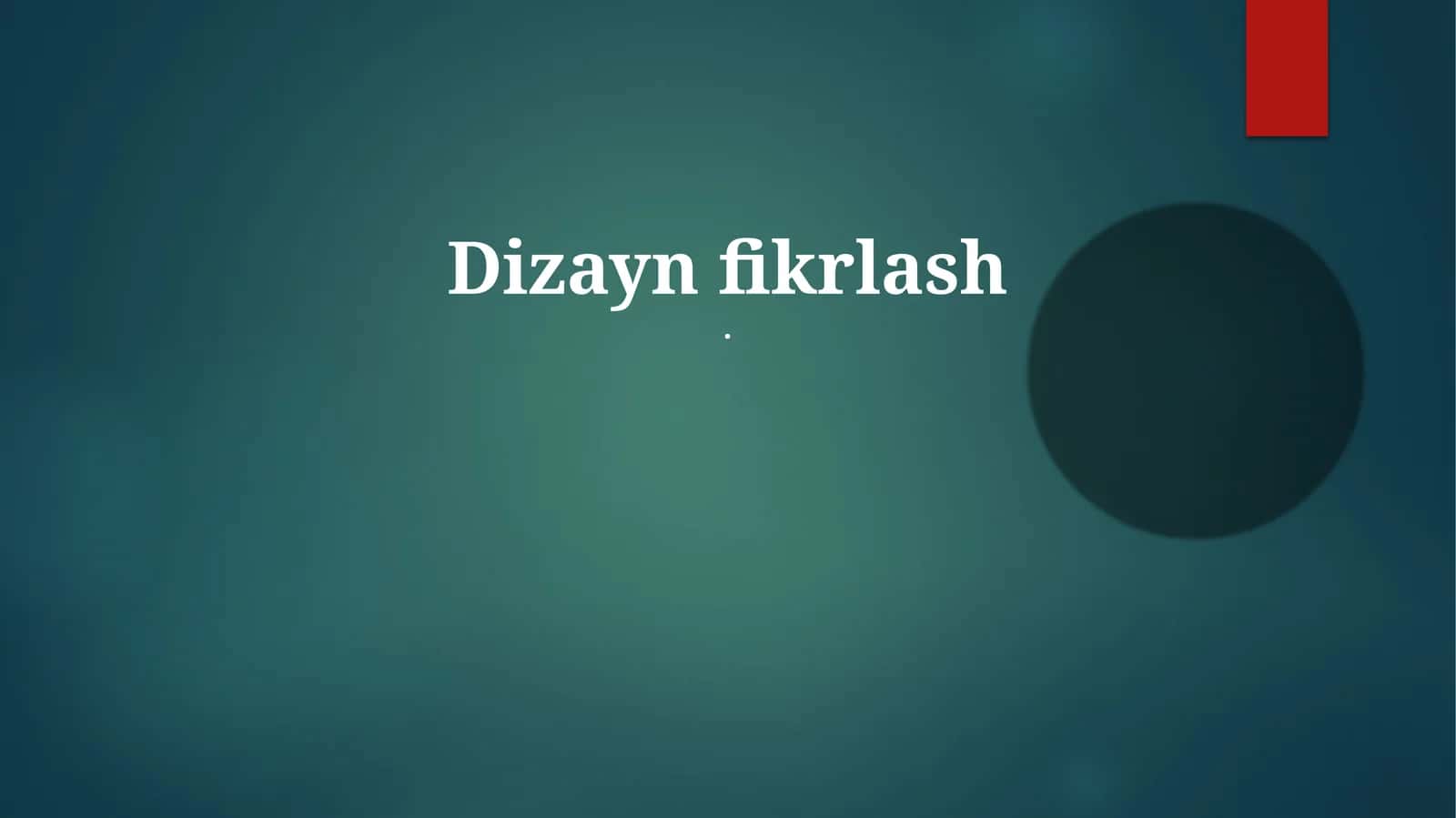 Dizayn fikrlash