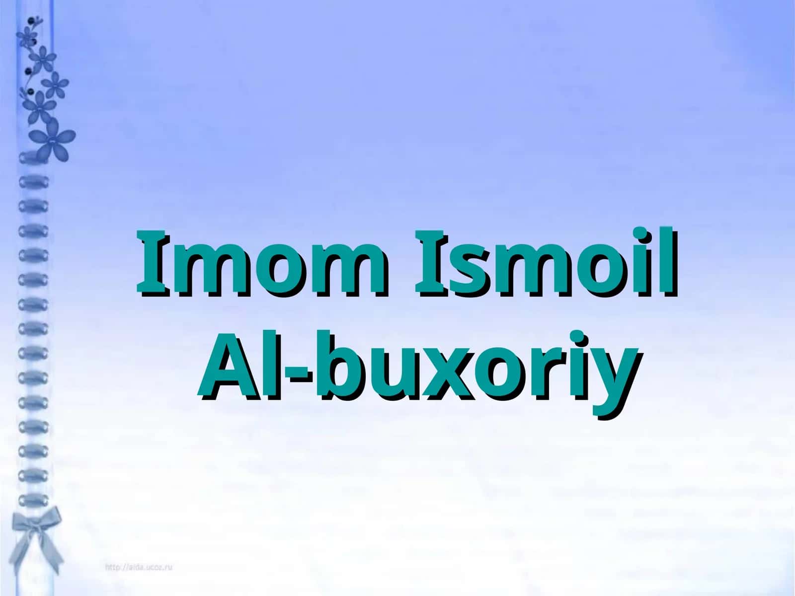 Imom Ismoil Al-buxoriy