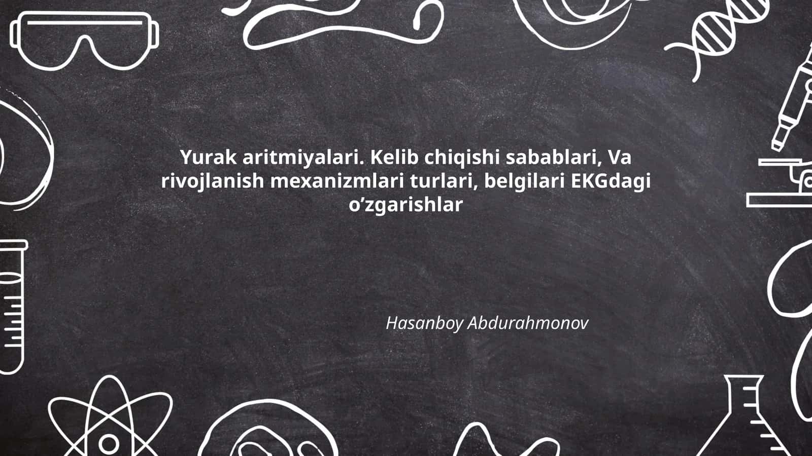 Yurak aritmiyalari. Kelib chiqishi sabablari, Va rivojlanish mexanizmlari turlari, belgilari EKGdagi o’zgarishlar