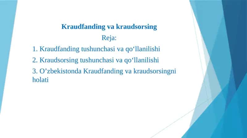 Kraudfanding va kraudsorsing