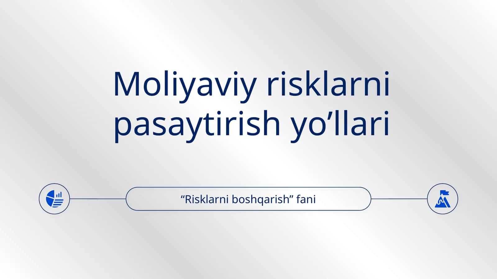 Risklarni boshqarish fani