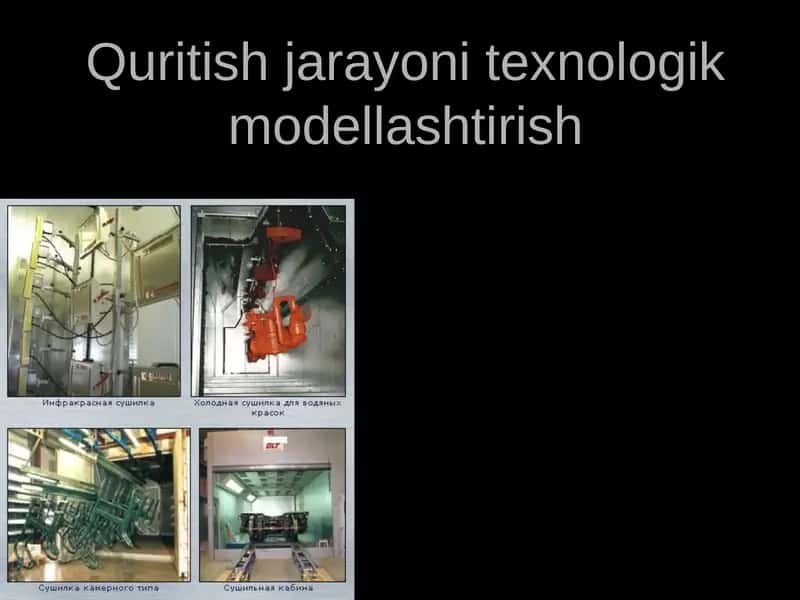 Quritish jarayonini texnologik modellashtirish