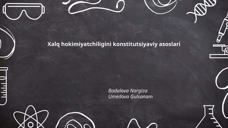 Xalq hokimiyatchiligini konstitutsiyaviy asoslari