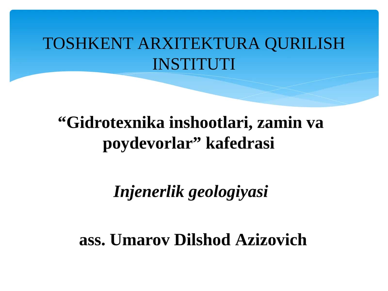 Relʼeflaryoshi va ular rivojlanishining asosiy yoʼnalishlari
