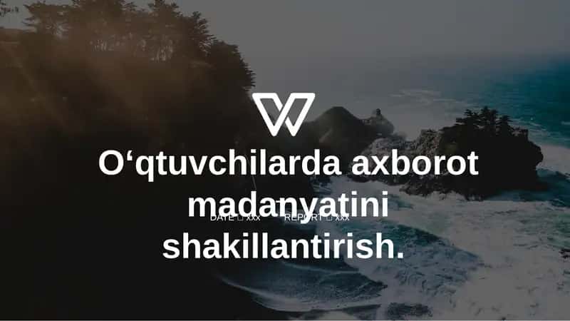 O‘qtuvchilarda axborot madaniyatini shakllantirish