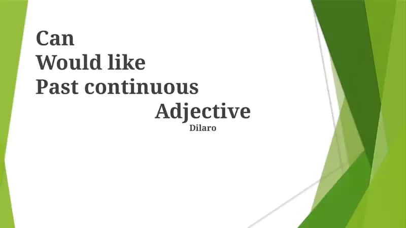Modal Verbs of Desire