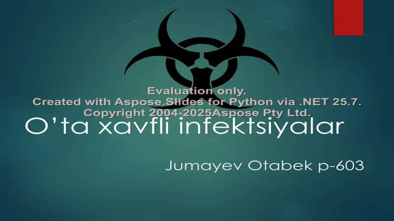O’ta xavfli infektsiyalar