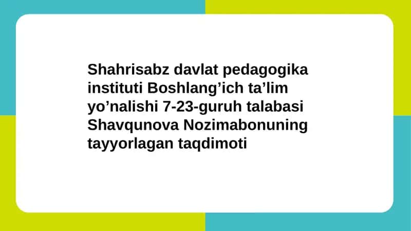 Inklyuziv ta'limning Metod va Usullari