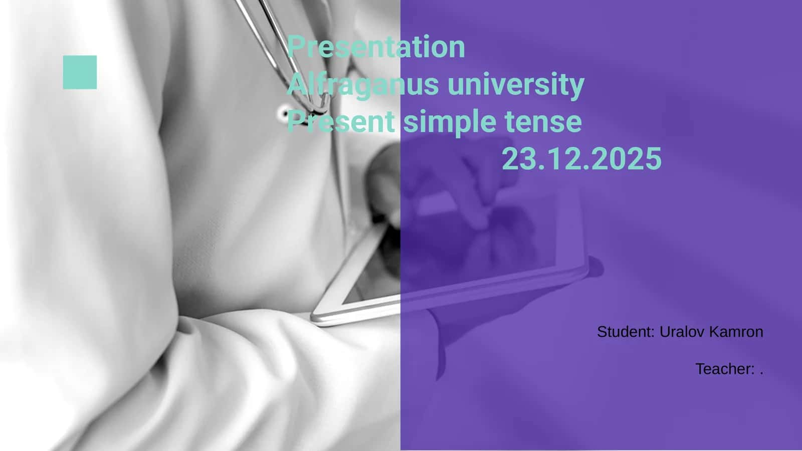 Alfraganus University Presentation