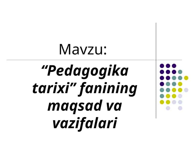 Pedagogika tarixi