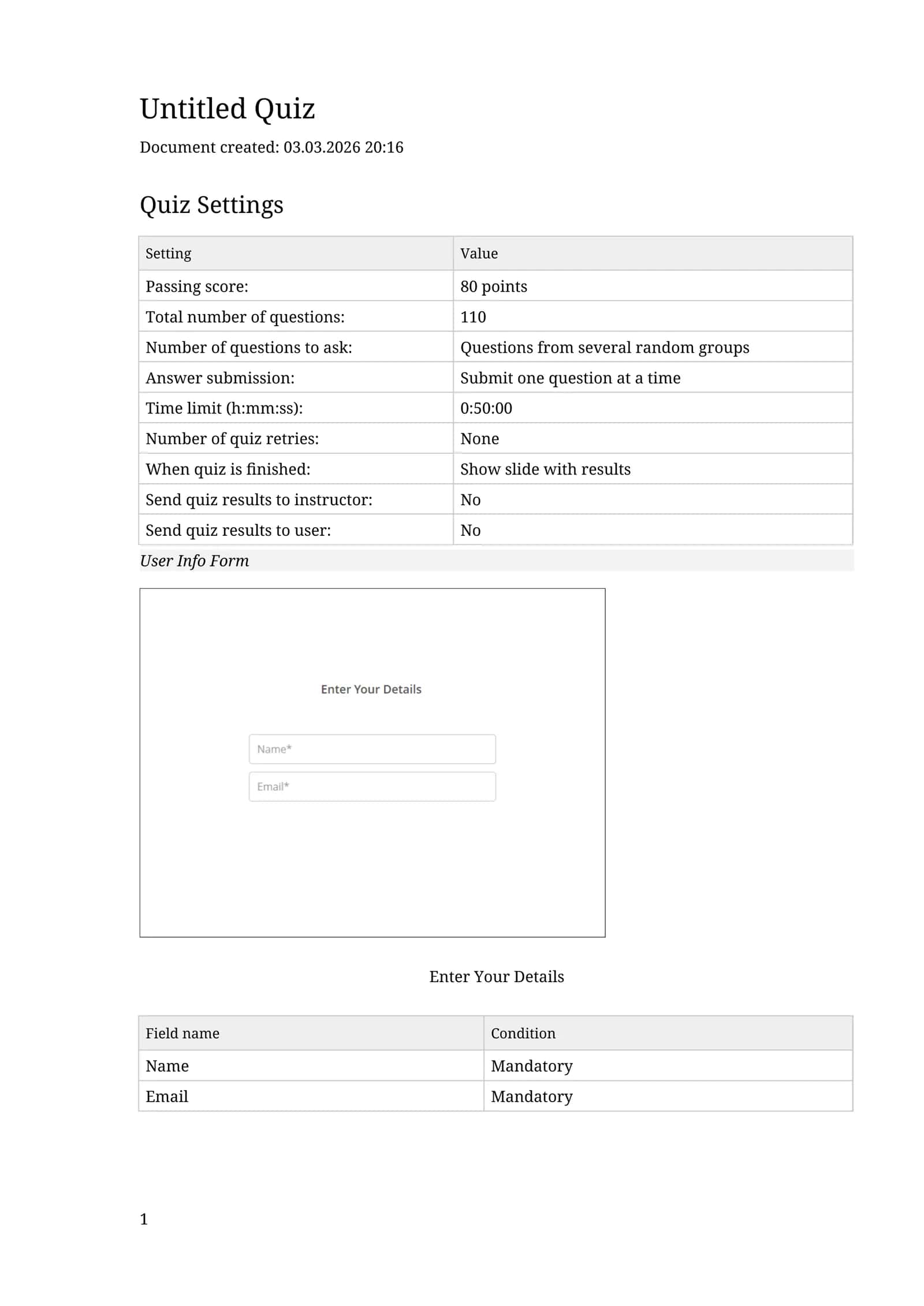 IC3 GS6 Level 1 Test