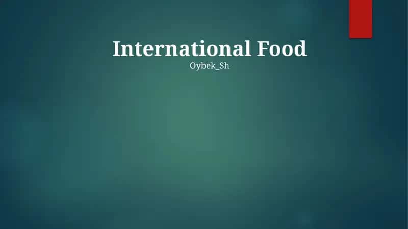 International Food