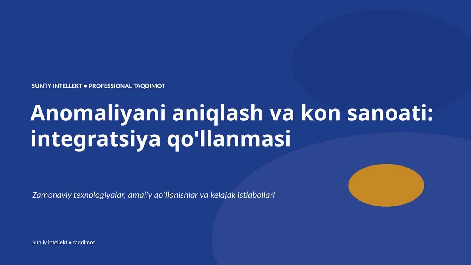 Anomaliyani aniqlash va kon sanoati: integratsiya qo'llanmasi