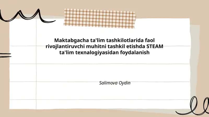 STEAM ta'lim texnologiyasi