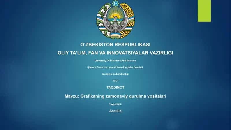 Grafikaning zamonaviy qurulma vositalari