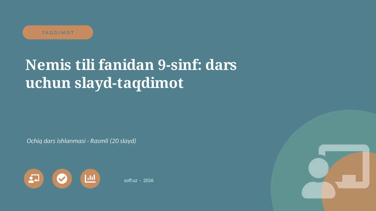 Nemis tili fanidan 9-sinf: dars uchun slayd-taqdimot