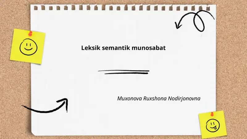 Leksik semantik munosabat