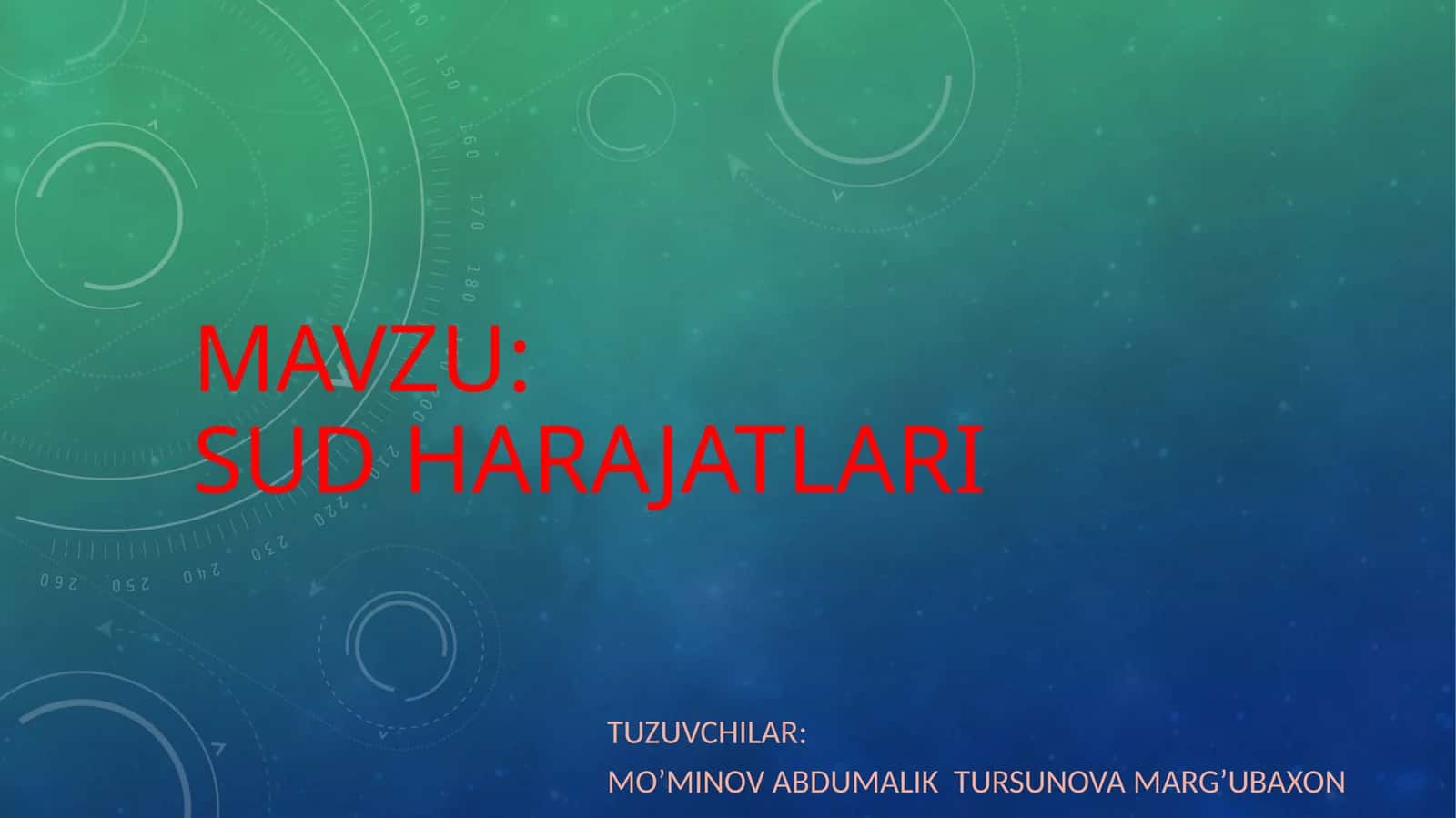 Sud harajatlari