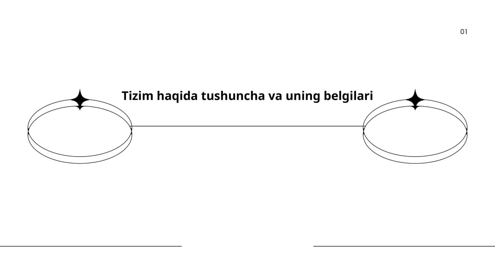 Tizim haqida tushuncha va uning belgilari