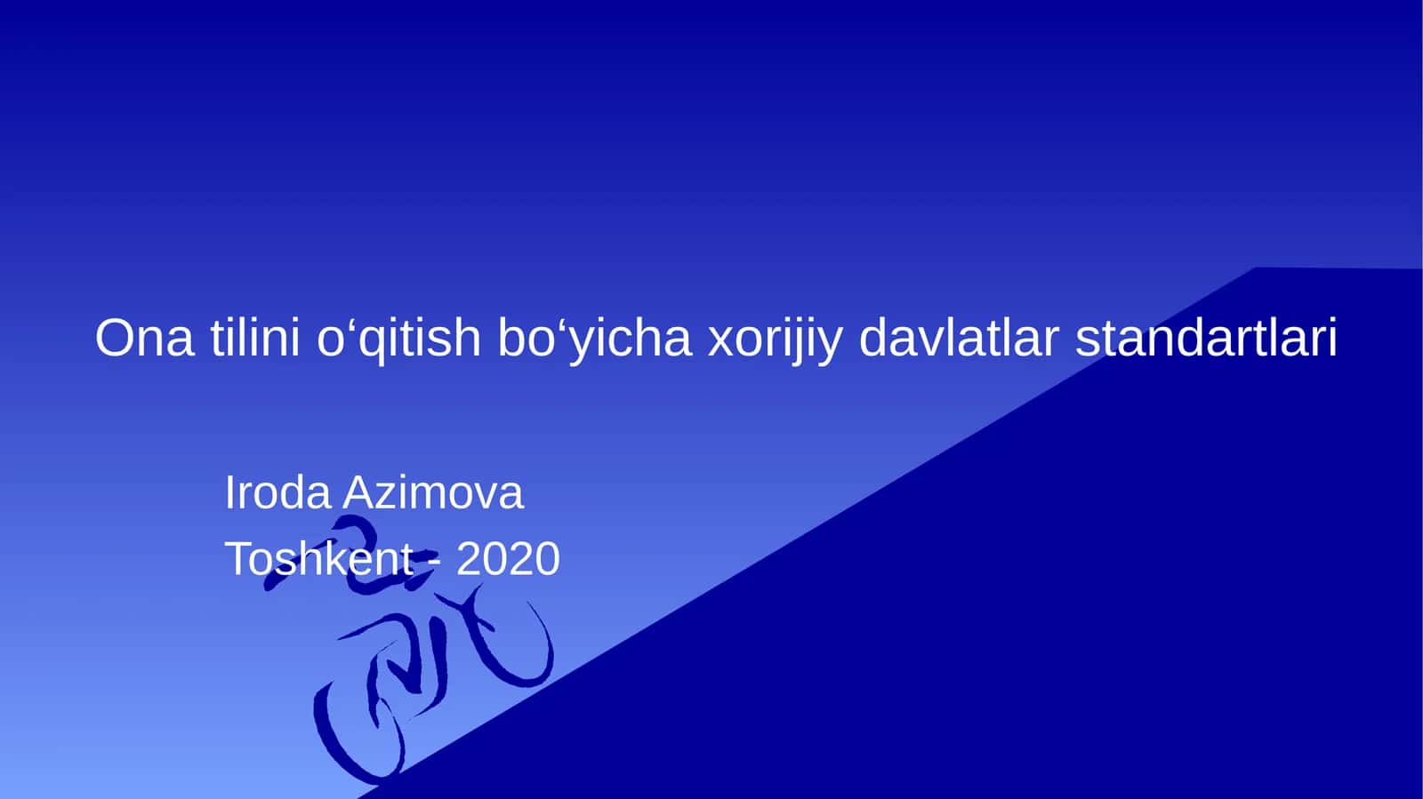 Ona tilini o‘qitish bo‘yicha xorijiy davlatlar standartlari