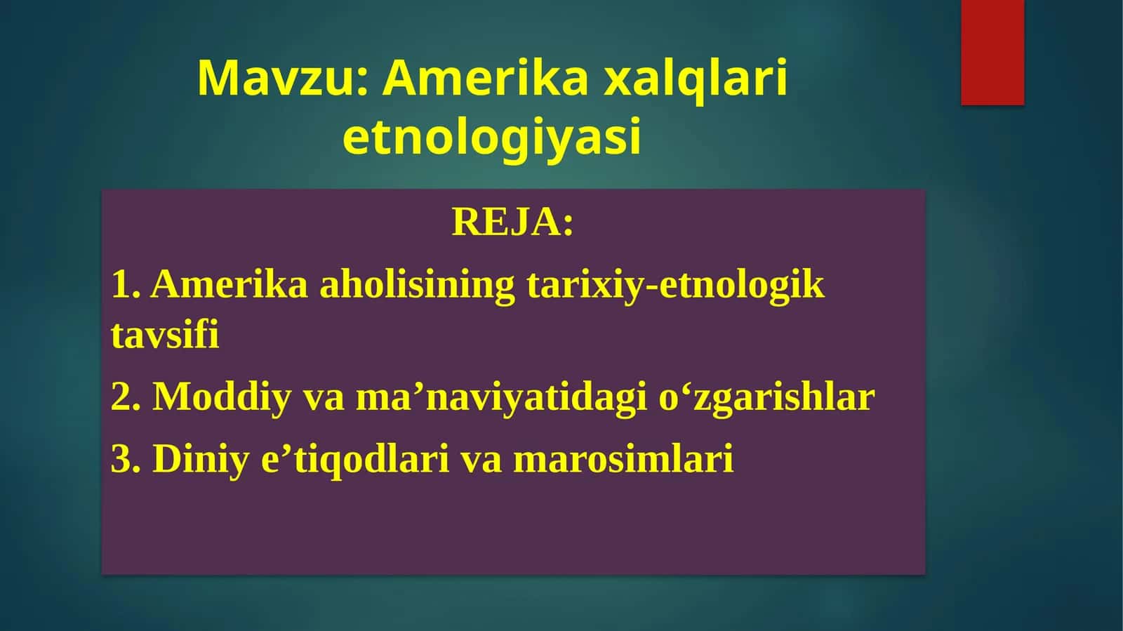 Amerika xalqlari etnologiyasi