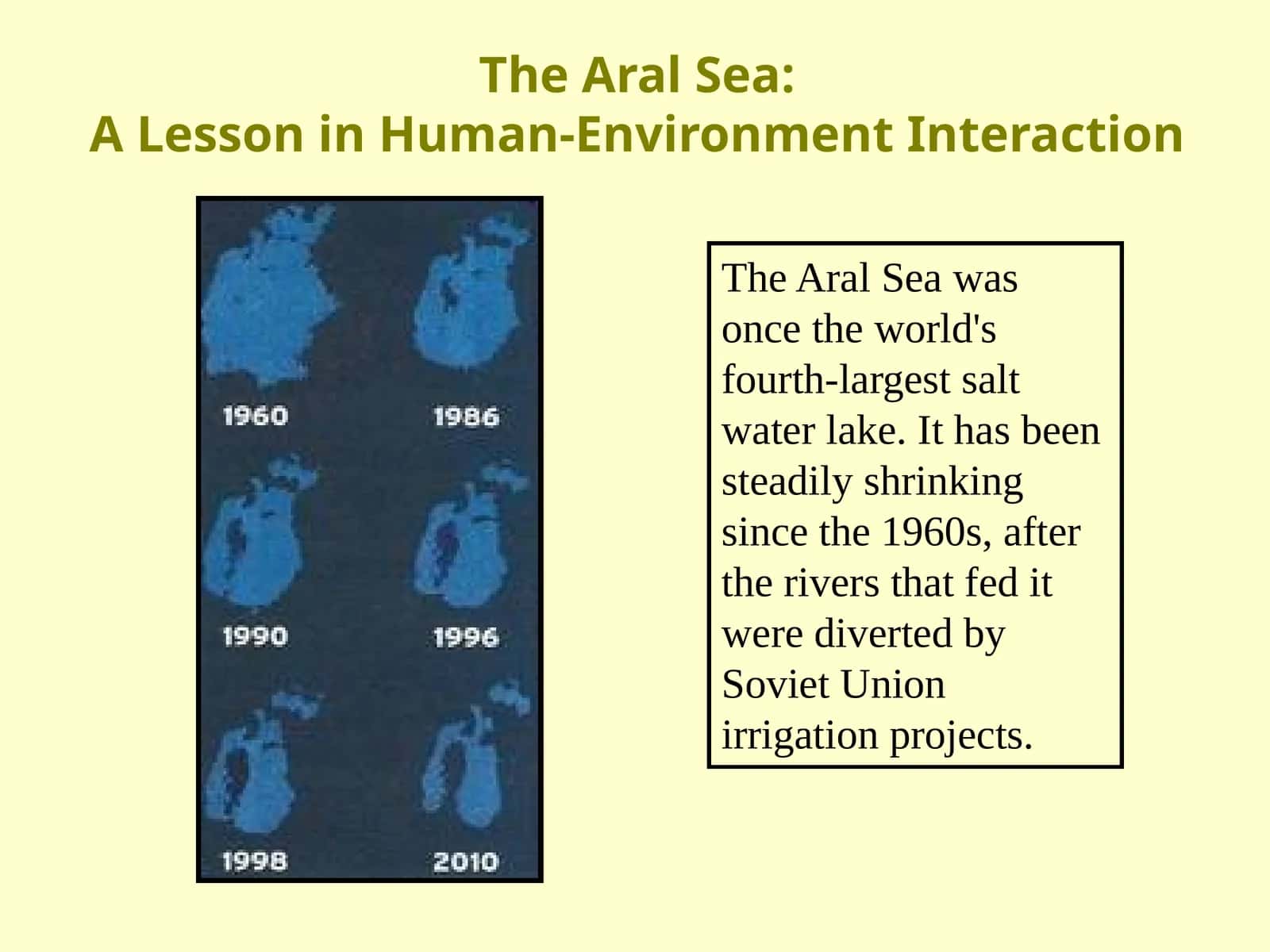 The Aral Sea