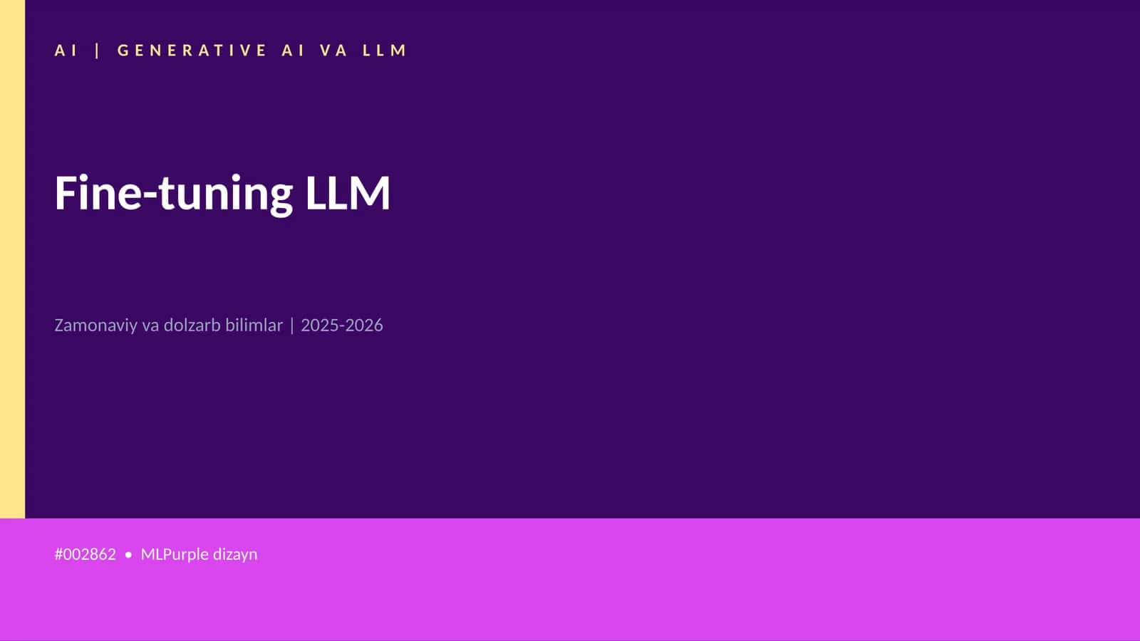 Fine-tuning LLM