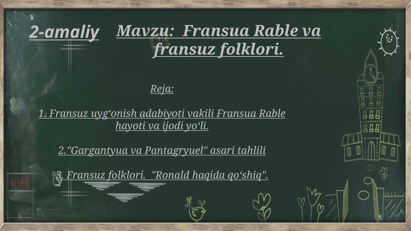 Fransua Rable va fransuz folklori