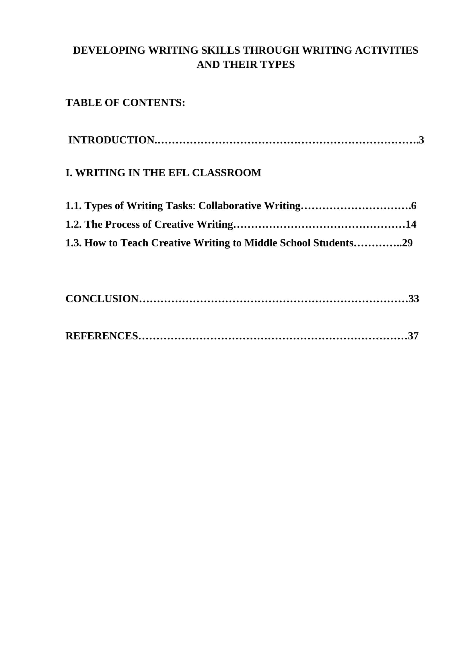 DEVELOPING WRITING SKILLS THROUGH WRITING ACTIVITIES AND THEIR TYPES