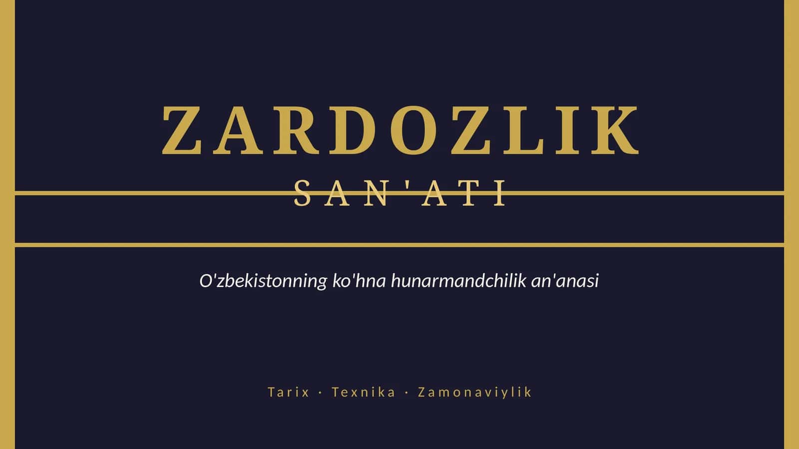 ZARDOZLIK SAN'ATI
